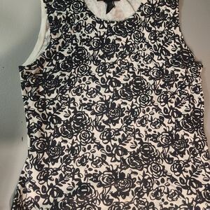 Sarah Spencer Floral Silk Knit Top - Y2K Preppy Coquette Aesthetic Large